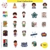 YellowCult™ 100pcs Big Bang Theory Random No-Duplicate Vinyl Stickers Pack to Customize Laptop, MacBook, Refrigerator, Bike, Guitar, Luggage [Waterproof Stickers - The Bing Bang Theory Collection]