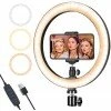 iVoltaa 10" Portable LED Ring Light only | for YouTube | Photo-Shoot | Video Shoot | Live Stream | Makeup & Vlogging | Compatible with iPhone/Android Phones & Cameras iVoltaa 10" Portable LED Ring Light only | for YouTube | Photo-Shoot | Video Shoot | Live Stream | Makeup & Vlogging | Compatible with iPhone/Android Phones & Cameras