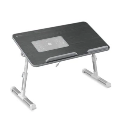 Portronics My Buddy Plus Adjustable Laptop Table with Built in USB Cooling Fan Foldable Legs (Black) Portronics My Buddy Plus Adjustable Laptop Table with Built in USB Cooling Fan Foldable Legs (Black)
