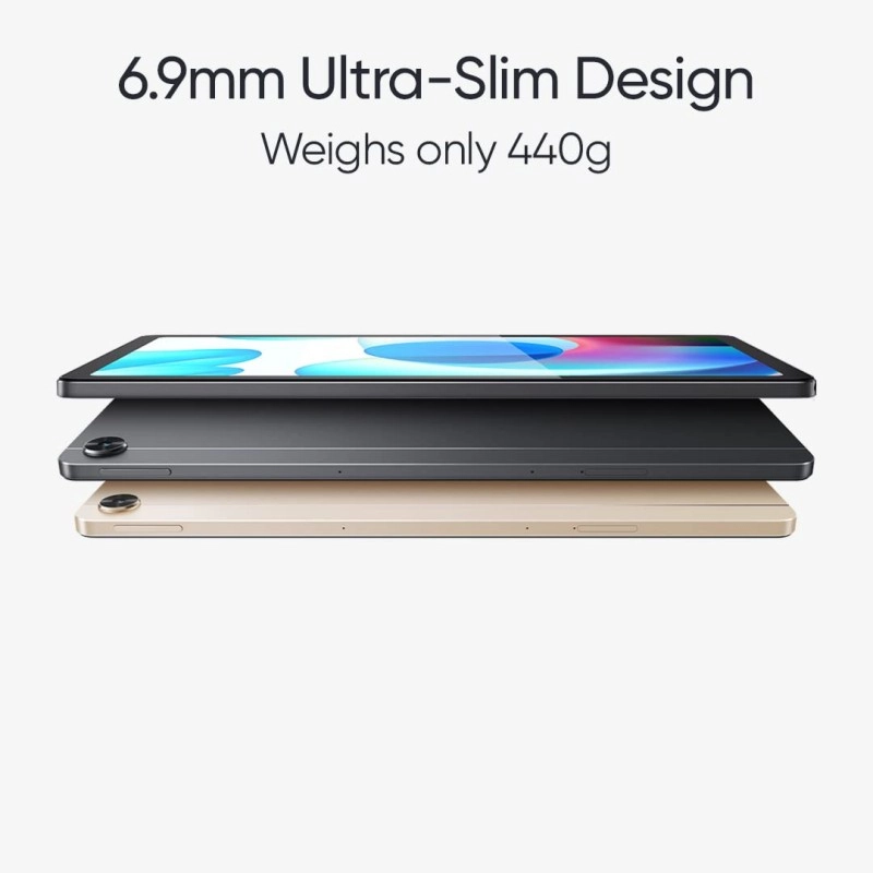 realme Pad WiFi Tablet | 3GB RAM 32GB ROM (Expandable) | 26.4cm (10.4 inch) WUXGA+ Display | 7100 mAh Battery | Dolby Atmos Quad Speaker | Golden Colour