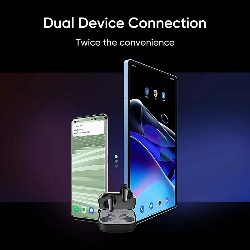 realme Buds Air 3S Bluetooth Truly Wireless in Ear Earbuds 11mm Triple Titanium Driver with Mic AI ENC for Calls Dual Device Pairing (Bass Black) realme Buds Air 3S Bluetooth Truly Wireless in Ear Earbuds 11mm Triple Titanium Driver with Mic AI ENC for Calls Dual Device Pairing (Bass Black)