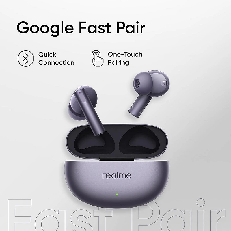 realme Buds Air 6 TWS in Ear Earbuds with 12.4 Mm Deep Bass Driver, 40 Hours Play Time, Fast Charge,50 Db ANC,Lhdc 5.0, 55 Ms Low Latency, Ip55 Dust & Water Resistant, Bluetooth V5.3 (Forrest Green) realme Buds Air 6 TWS in Ear Earbuds with 12.4 Mm Deep Bass Driver, 40 Hours Play Time, Fast Charge,50 Db ANC,Lhdc 5.0, 55 Ms Low Latency, Ip55 Dust & Water Resistant, Bluetooth V5.3 (Forrest Green)