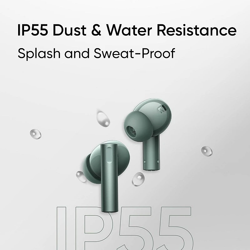 realme Buds Air 6 TWS in Ear Earbuds with 12.4 Mm Deep Bass Driver, 40 Hours Play Time, Fast Charge,50 Db ANC,Lhdc 5.0, 55 Ms Low Latency, Ip55 Dust & Water Resistant, Bluetooth V5.3 (Forrest Green) realme Buds Air 6 TWS in Ear Earbuds with 12.4 Mm Deep Bass Driver, 40 Hours Play Time, Fast Charge,50 Db ANC,Lhdc 5.0, 55 Ms Low Latency, Ip55 Dust & Water Resistant, Bluetooth V5.3 (Forrest Green)
