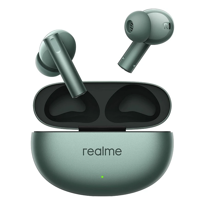 realme Buds Air 6 TWS in Ear Earbuds with 12.4 Mm Deep Bass Driver, 40 Hours Play Time, Fast Charge,50 Db ANC,Lhdc 5.0, 55 Ms Low Latency, Ip55 Dust & Water Resistant, Bluetooth V5.3 (Forrest Green) realme Buds Air 6 TWS in Ear Earbuds with 12.4 Mm Deep Bass Driver, 40 Hours Play Time, Fast Charge,50 Db ANC,Lhdc 5.0, 55 Ms Low Latency, Ip55 Dust & Water Resistant, Bluetooth V5.3 (Forrest Green)