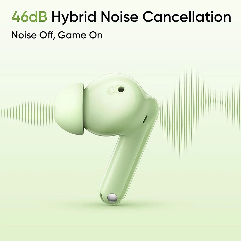 realme Buds N1 Truly Wireless in-Ear Earbuds with 46dB Hybrid ANC, 360° Spatial Audio, 12.4mm Dynamic Bass Driver, Upto 40Hrs Battery and Fast Charging (Energizing Green) realme Buds N1 Truly Wireless in-Ear Earbuds with 46dB Hybrid ANC, 360° Spatial Audio, 12.4mm Dynamic Bass Driver, Upto 40Hrs Battery and Fast Charging (Energizing Green)