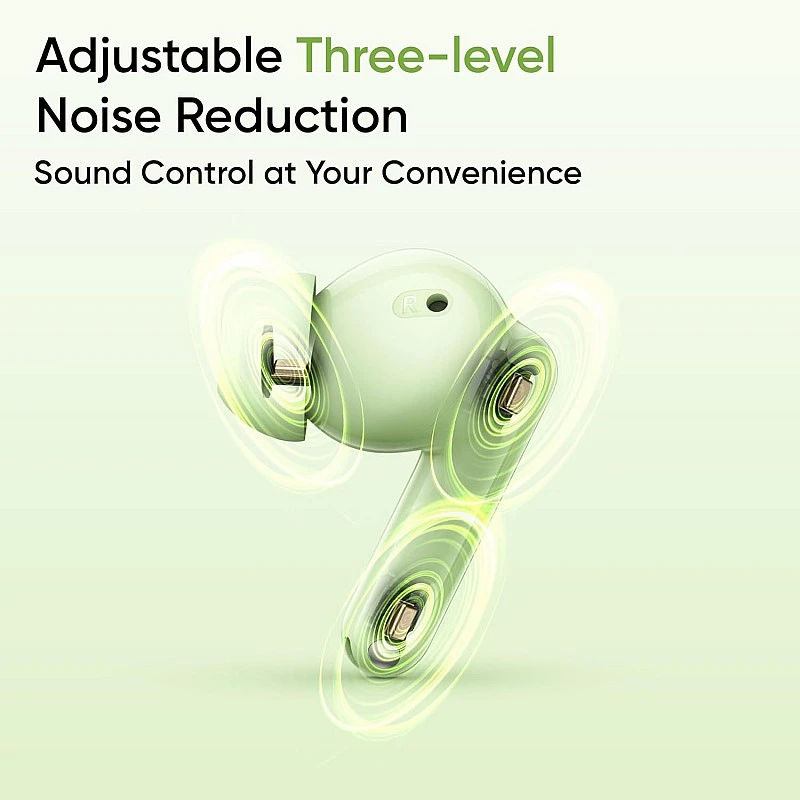 realme Buds N1 Truly Wireless in-Ear Earbuds with 46dB Hybrid ANC, 360° Spatial Audio, 12.4mm Dynamic Bass Driver, Upto 40Hrs Battery and Fast Charging (Energizing Green) realme Buds N1 Truly Wireless in-Ear Earbuds with 46dB Hybrid ANC, 360° Spatial Audio, 12.4mm Dynamic Bass Driver, Upto 40Hrs Battery and Fast Charging (Energizing Green)