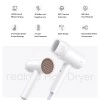 Realme hair dryer 1400watts with ionic technology dual temperature speed settings white Realme hair dryer 1400watts with ionic technology dual temperature speed settings white