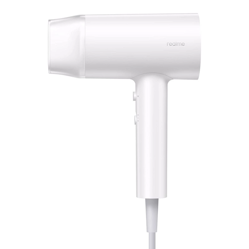 Realme hair dryer 1400watts with ionic technology dual temperature speed settings white Realme hair dryer 1400watts with ionic technology dual temperature speed settings white