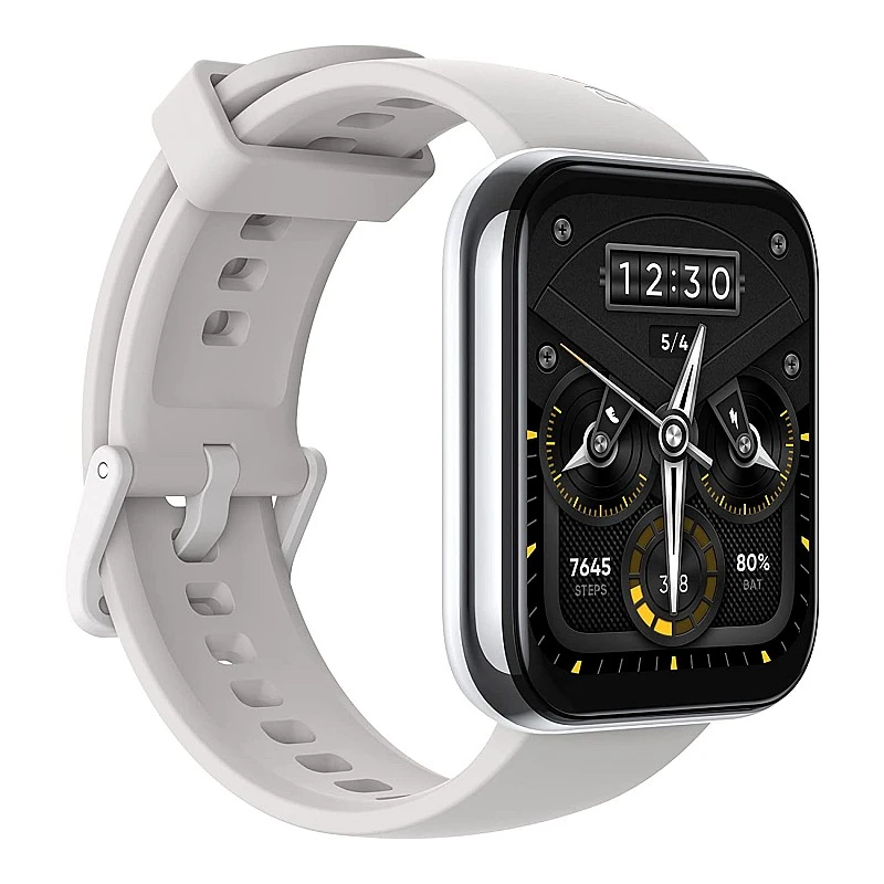 realme Smart Watch 2 Pro Metallic Silver with 1.75 4.4cm HD Bright Touchscreen Dual-Satellite GPS14-Day Battery SpO2 IP68 Free Size realme Smart Watch 2 Pro Metallic Silver with 1.75 4.4cm HD Bright Touchscreen Dual-Satellite GPS14-Day Battery SpO2 IP68 Free Size