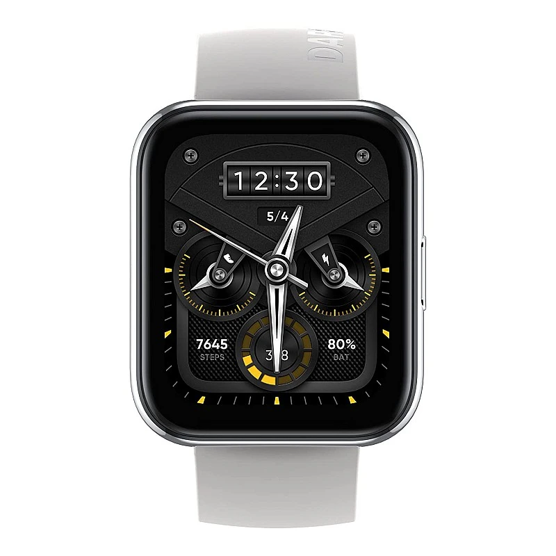 realme Smart Watch 2 Pro Metallic Silver with 1.75 4.4cm HD Bright Touchscreen Dual-Satellite GPS14-Day Battery SpO2 IP68 Free Size realme Smart Watch 2 Pro Metallic Silver with 1.75 4.4cm HD Bright Touchscreen Dual-Satellite GPS14-Day Battery SpO2 IP68 Free Size