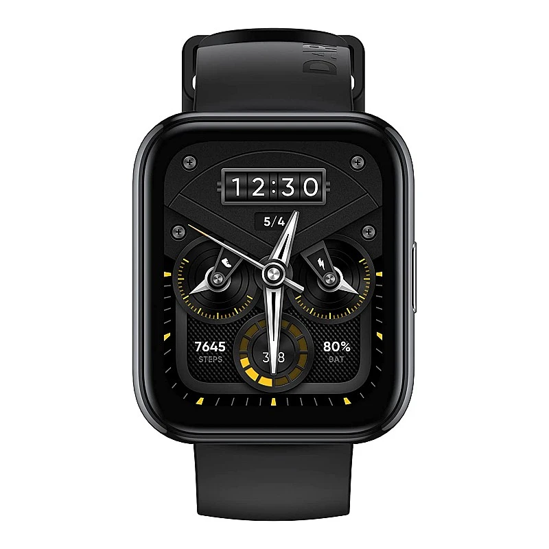 realme Smart Watch 2 Pro 1.75" HD Display and Dual Satellite GPS (Black Strap, Free Size) realme Smart Watch 2 Pro 1.75" HD Display and Dual Satellite GPS (Black Strap, Free Size)