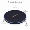 Ambrane Fast Wireless Charger, 10W Output, Qi Wireless Charging Pad, LED Indicator for Charging, Compact and Sleek Design (WC-38, Black), Normal Ambrane Fast Wireless Charger, 10W Output, Qi Wireless Charging Pad, LED Indicator for Charging, Compact and Sleek Design (WC-38, Black), Normal