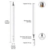 Tukzer Capacitive Stylus Pen for Touch Screens Devices, Fine Point, Lightweight Metal Body Tukzer Capacitive Stylus Pen for Touch Screens Devices, Fine Point, Lightweight Metal Body