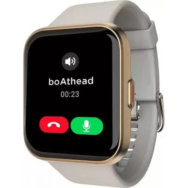 boAt Wave Connect with Bluetooth Calling Voice Smartwatch Grey Strap Free Size boAt Wave Connect with Bluetooth Calling Voice Smartwatch Grey Strap Free Size