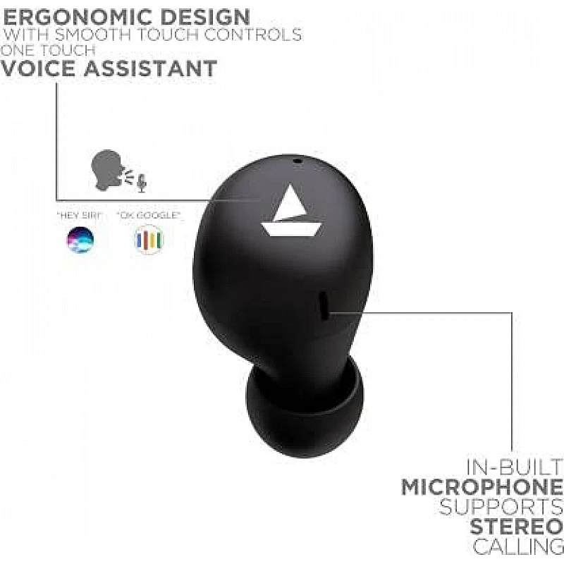 boAt Airdopes 381 Bluetooth Headset (Active Black, True Wireless) boAt Airdopes 381 Bluetooth Headset (Active Black, True Wireless)