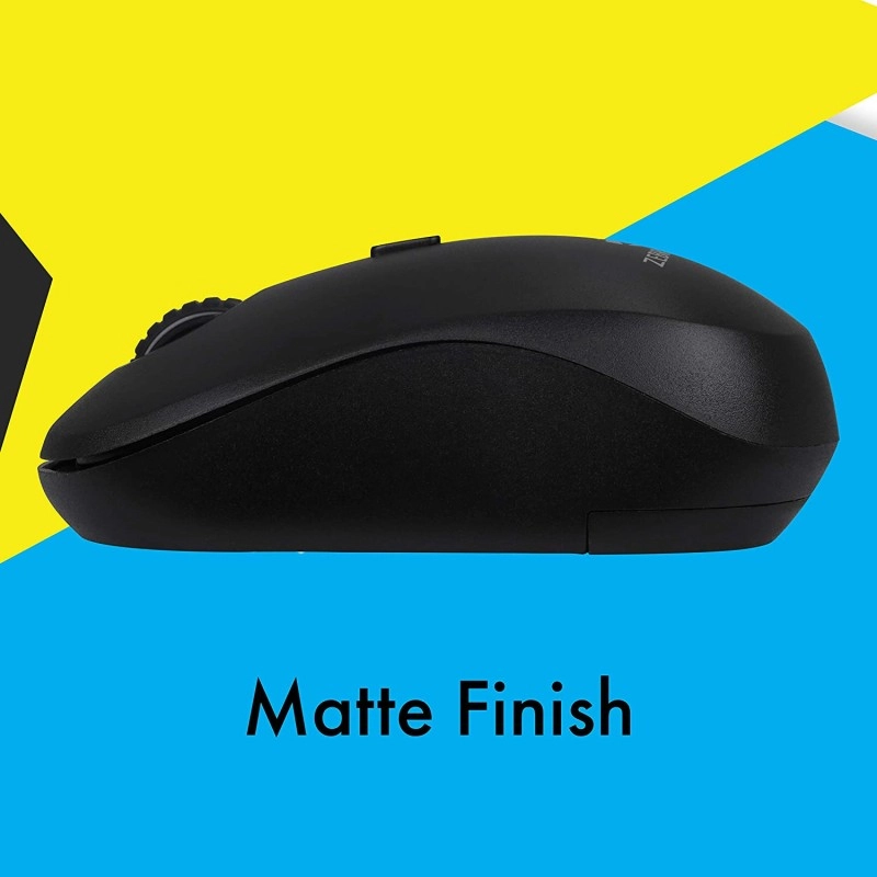 Zebronics Zeb-Bold 2.4GHz Wireless Optical Mouse with High Precision Zebronics Zeb-Bold 2.4GHz Wireless Optical Mouse with High Precision
