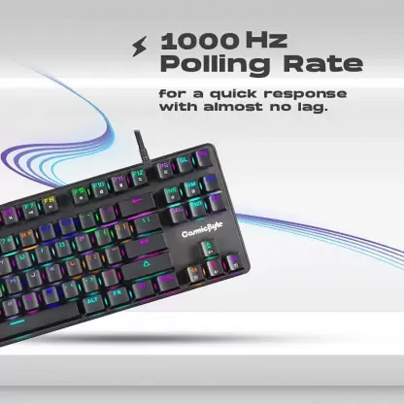 Cosmic Byte CB-GK-18 Firefly RGB Ten-Keyless Keyboard with Outemu Red Switch Black Cosmic Byte CB-GK-18 Firefly RGB Ten-Keyless Keyboard with Outemu Red Switch Black