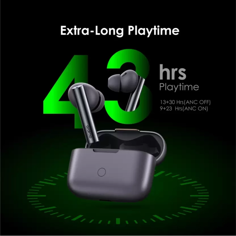 ORAIMO FreePods Pro TWS Earbuds with ANC ,43Hrs Playtime (Space gray, True Wireless)