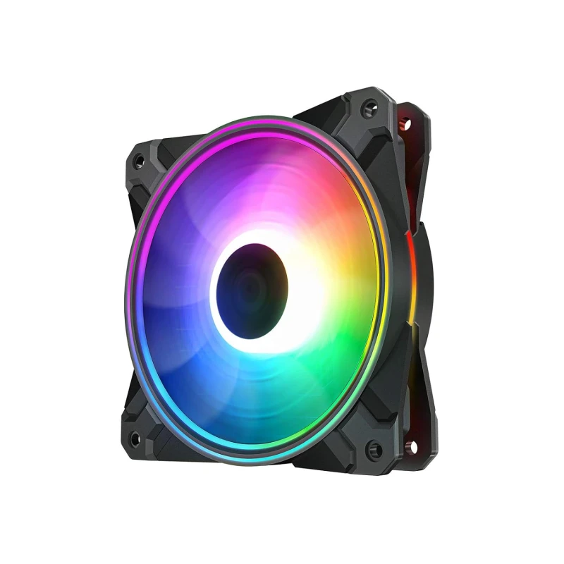 DEEPCOOL CF120 Plus 3 in 1 RGB 120 mm Case Fan Cooler Support A-RGB Motherboard Synchronization - DP-F12-AR-CF120P-3P DEEPCOOL CF120 Plus 3 in 1 RGB 120 mm Case Fan Cooler Support A-RGB Motherboard Synchronization - DP-F12-AR-CF120P-3P