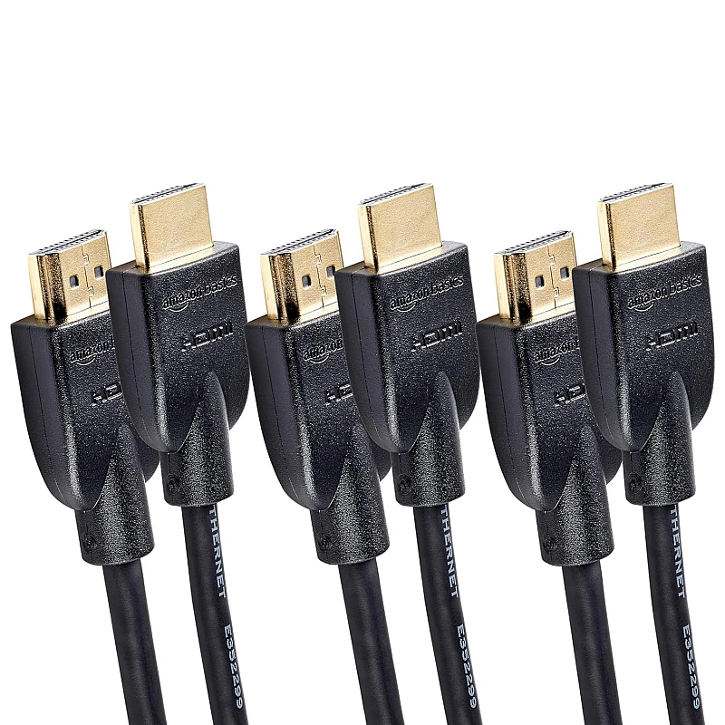 AmazonBasics 3-Feet High-Speed HDMI 2.0 Cable, Pack of 3 (Black) AmazonBasics 3-Feet High-Speed HDMI 2.0 Cable, Pack of 3 (Black)