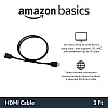AmazonBasics 3-Feet High-Speed HDMI 2.0 Cable, Pack of 3 (Black) AmazonBasics 3-Feet High-Speed HDMI 2.0 Cable, Pack of 3 (Black)