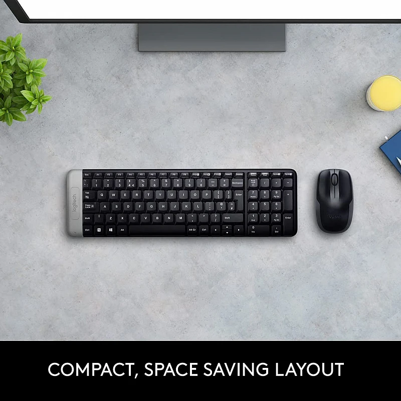 Logitech MK215 Wireless Keyboard and Mouse Combo for Windows, 2.4 GHz Wireless Black Logitech MK215 Wireless Keyboard and Mouse Combo for Windows, 2.4 GHz Wireless Black