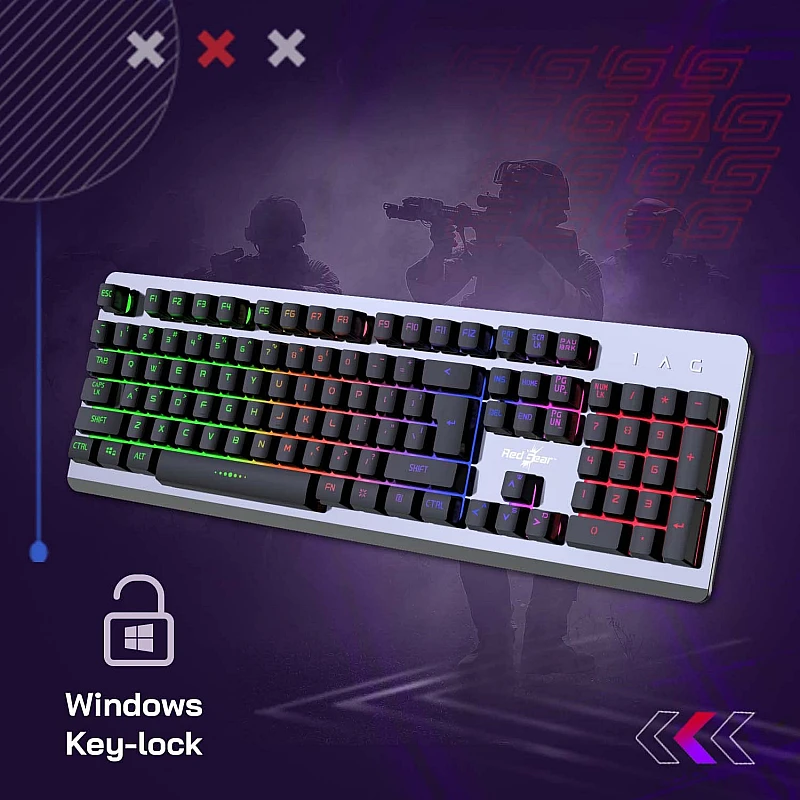 Redgear GC-100 Keyboard & Mouse Gaming Combo Set Redgear GC-100 Keyboard & Mouse Gaming Combo Set