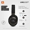 JBL Live 650BTNC by Harman, Active Noise Cancelling Over Ear Headphones with Mic, Quick Charge, Dual Pairing Black JBL Live 650BTNC by Harman, Active Noise Cancelling Over Ear Headphones with Mic, Quick Charge, Dual Pairing Black
