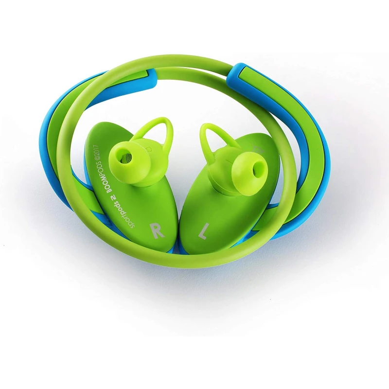 Boompods Sportpods 2 Wireless Headset Bluetooth in-Ear Headphones Sports Earphones with Integrated Mic / IPX6 Sweatproof (Green) Boompods Sportpods 2 Wireless Headset Bluetooth in-Ear Headphones Sports Earphones with Integrated Mic / IPX6 Sweatproof (Green)
