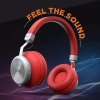 GIZMORE GIZ MH403 Bluetooth Wireless Over Ear Headphone with Mic (Red)