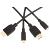 amazon basics Hl-007331 High-Speed Micro-Hdmi (Not Micro-Usb) To Hdmi Cable - 3 Feet (2-Pack) (Latest Standard)  Black