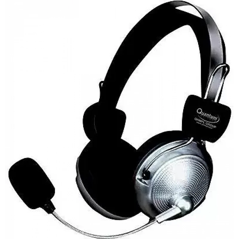 Quantum USB Headphone with Mic (Silver/Black) Quantum USB Headphone with Mic (Silver/Black)