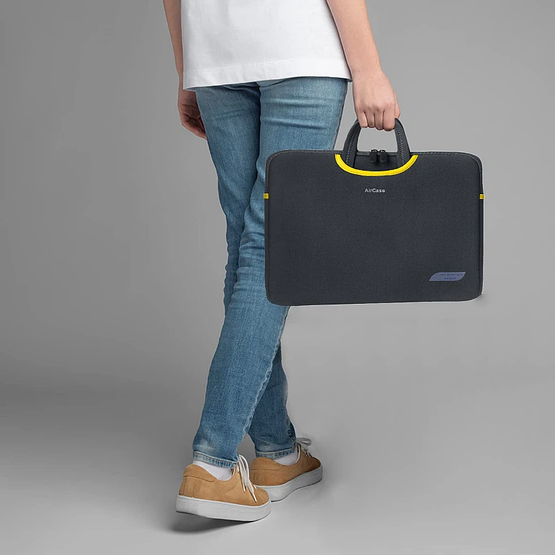 AirCase Premium Laptop Bag with Handle fits Upto 14.1 Laptop/MacBook, Wrinkle Free, Padded, Waterproof Light Neoprene case Cover AirCase Premium Laptop Bag with Handle fits Upto 14.1 Laptop/MacBook, Wrinkle Free, Padded, Waterproof Light Neoprene case Cover