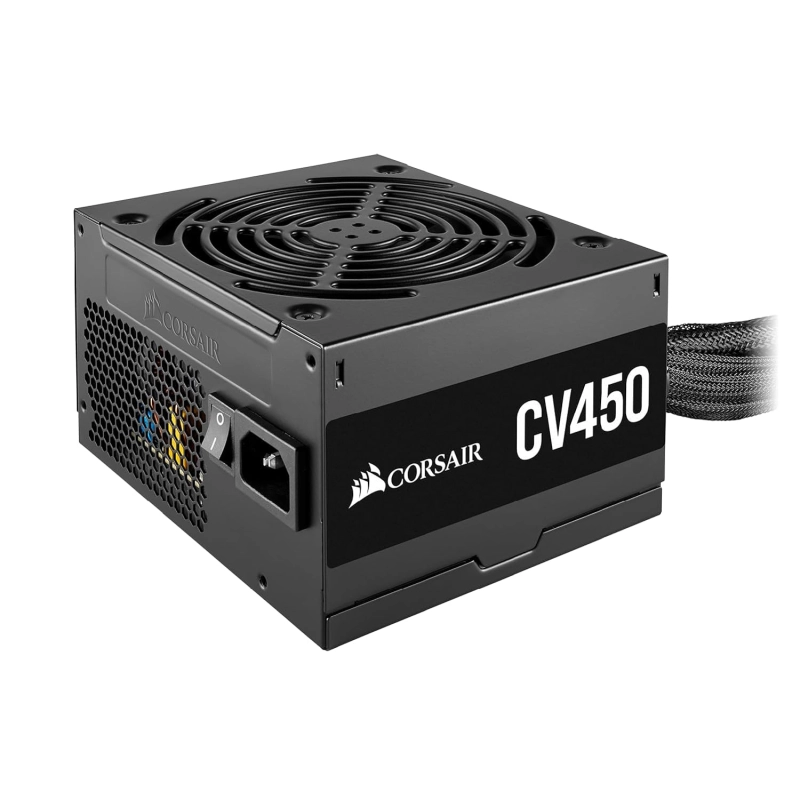 Corsair CV450, CV Series, 80 Plus Bronze Certified, 450 Watt Non-Modular Power Supply Black Corsair CV450, CV Series, 80 Plus Bronze Certified, 450 Watt Non-Modular Power Supply Black