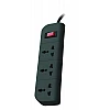 Belkin Essential Series 3-Socket Surge Protector Universal Socket with 5ft Heavy Duty Cable (Grey) Belkin Essential Series 3-Socket Surge Protector Universal Socket with 5ft Heavy Duty Cable (Grey)