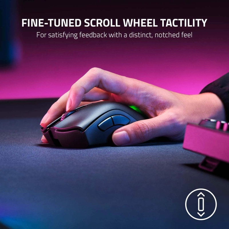 Razer DeathAdder V2 Pro Ergonomic Wireless Gaming Mouse I 20,000 DPI Optical Sensor with Chroma RGB Lighting - RZ01-03350100-R3A1 Razer DeathAdder V2 Pro Ergonomic Wireless Gaming Mouse I 20,000 DPI Optical Sensor with Chroma RGB Lighting - RZ01-03350100-R3A1