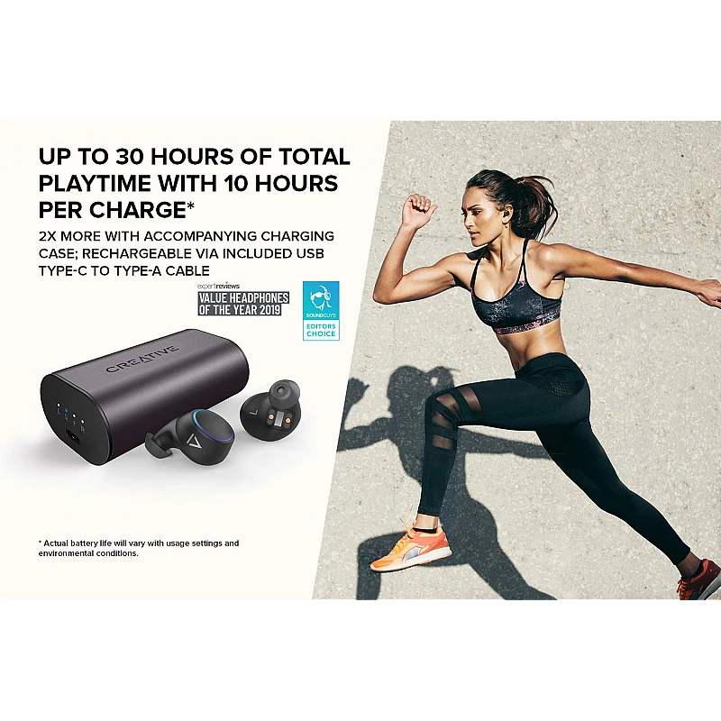 Creative Outlier Air TWS True Wireless Sweat Proof Earphones, Bluetooth 5.0 Creative Outlier Air TWS True Wireless Sweat Proof Earphones, Bluetooth 5.0