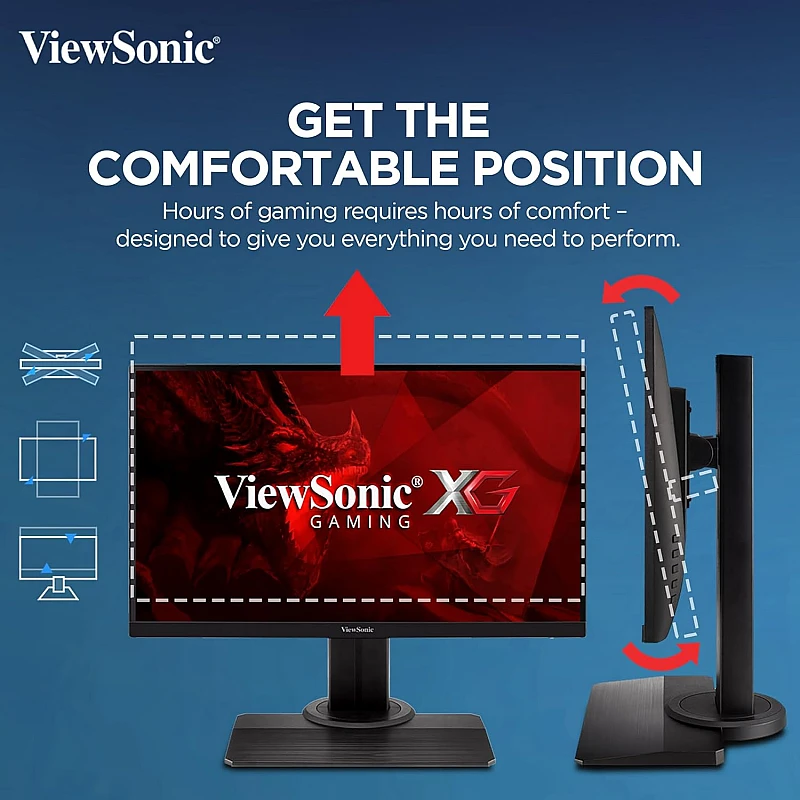 ViewSonic XG2405 (24 Inch) Full HD LED 1080p, 1ms IPS Panel Frameless Gaming Monitor ViewSonic XG2405 (24 Inch) Full HD LED 1080p, 1ms IPS Panel Frameless Gaming Monitor