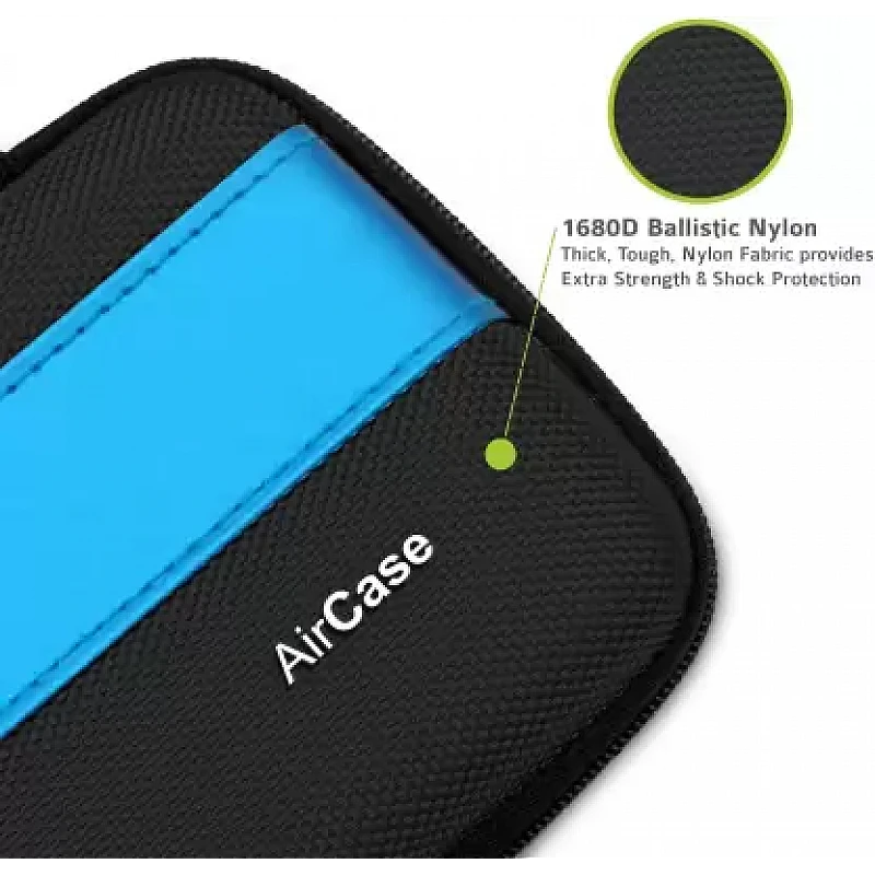 AirCase External Hard Drive Case for 2.5-Inch Hard Drive Black Blue AirCase External Hard Drive Case for 2.5-Inch Hard Drive Black Blue