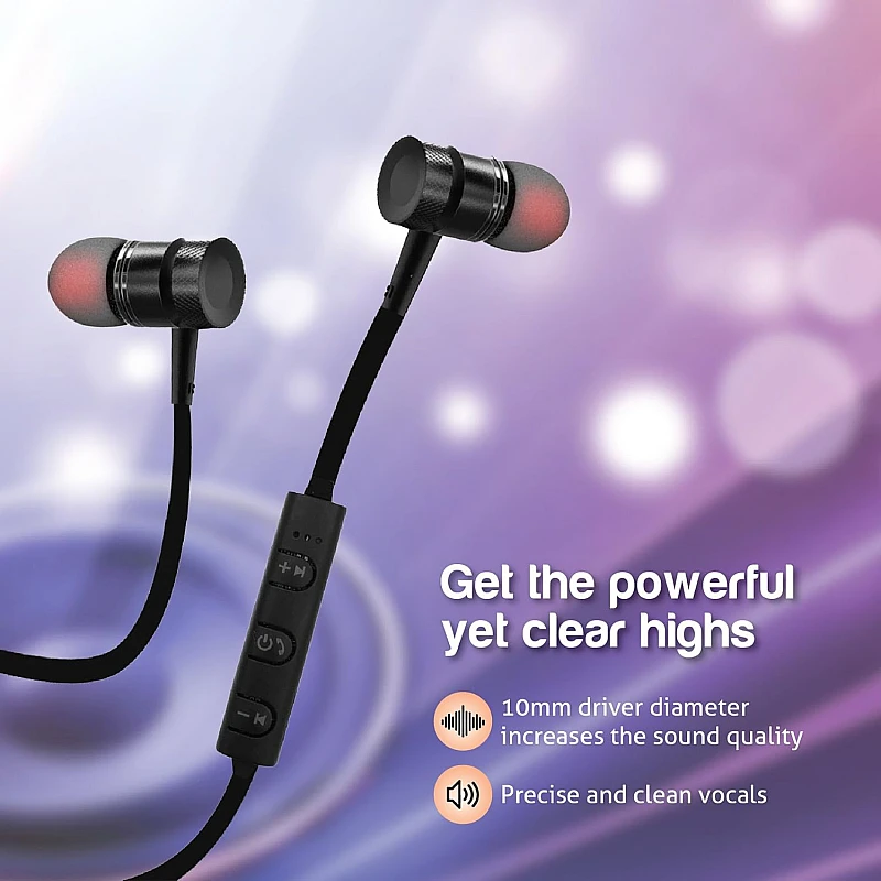 Envent LiveTune 500 Wireless Bluetooth Earphone with Magnetic Locking Design (Black) Envent LiveTune 500 Wireless Bluetooth Earphone with Magnetic Locking Design (Black)