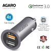 AGARO Blaze Qualcomm Certified Dual Port Quick Car Charger 5.4A AGARO Blaze Qualcomm Certified Dual Port Quick Car Charger 5.4A