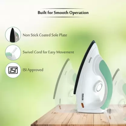 Inalsa Jasper Dry Iron (White and Green)