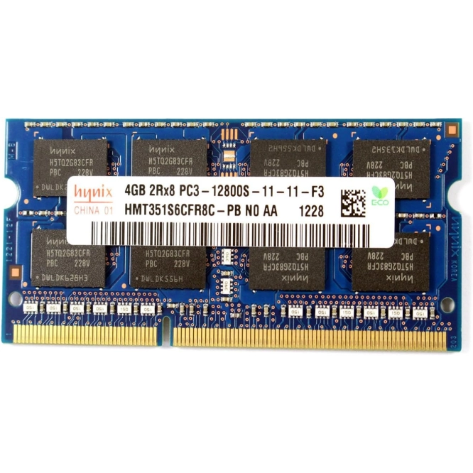 Hynix HMT351S6CFR8C-PB 4GB PC3-12800S DDR3 1600MHz non-ECC Unbuffered Memory