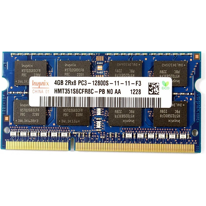 Hynix HMT351S6CFR8C-PB 4GB PC3-12800S DDR3 1600MHz non-ECC Unbuffered Memory Hynix HMT351S6CFR8C-PB 4GB PC3-12800S DDR3 1600MHz non-ECC Unbuffered Memory