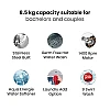 IFB 8.5 kg 5 Star Fully-Automatic Front Loading Washing Machine EXECUTIVE PLUS VX ID, White, In-Built Heater, 4D Wash technology IFB 8.5 kg 5 Star Fully-Automatic Front Loading Washing Machine EXECUTIVE PLUS VX ID, White, In-Built Heater, 4D Wash technology