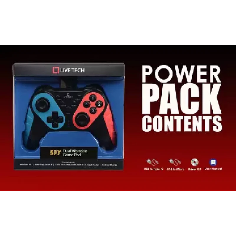Live Tech Spy Gamepad Controller Joysticks for PC (Windows 7/8/8.1/10) Live Tech Spy Gamepad Controller Joysticks for PC (Windows 7/8/8.1/10)