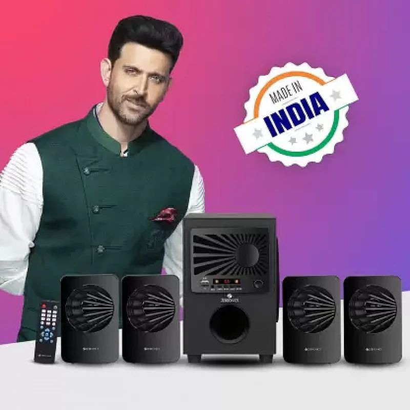 Zebronics Zeb-Sunshine 4.1 Multimedia Speaker with Bluetooth Supporting,USB,mSD,AUX,FM and Remote Control-(Black) Zebronics Zeb-Sunshine 4.1 Multimedia Speaker with Bluetooth Supporting,USB,mSD,AUX,FM and Remote Control-(Black)