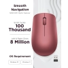 Lenovo 530 Wireless Mouse Ambidextrous, Ergonomic Mouse  (Cherry Red) 
