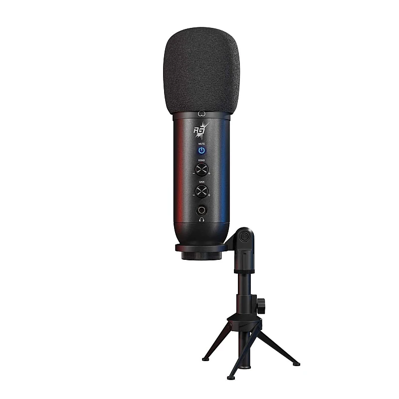 Redgear Shadow Vox Gaming Microphone with RGB Lighting, Adjustable Tripod and Echo and gain Control Redgear Shadow Vox Gaming Microphone with RGB Lighting, Adjustable Tripod and Echo and gain Control