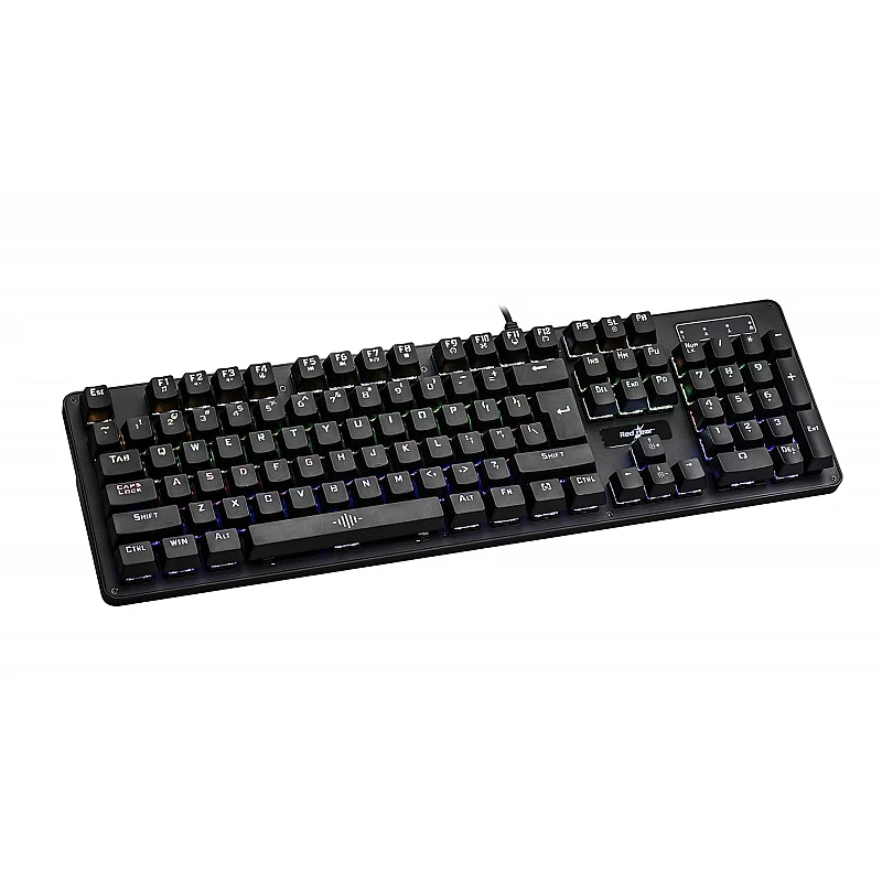 Redgear Shadow Amulet Mechanical Keyboard with Clicky Blue Switch, Rainbow LED Modes Redgear Shadow Amulet Mechanical Keyboard with Clicky Blue Switch, Rainbow LED Modes